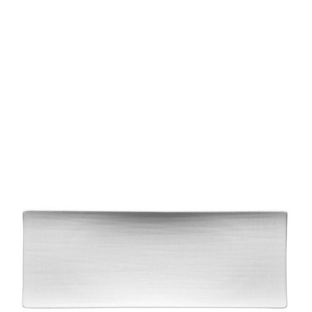 Rosenthal Servierplatte »Mesh Weiß Platte 34 x 13 cm flach«, Porzellan, (1-tlg)