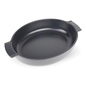 PEUGEOT Auflaufform »Appolia oval, Schiefergrau, 40 cm«, Keramik