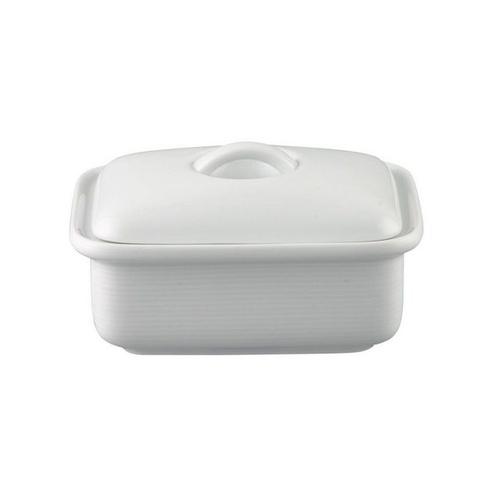 Thomas Porzellan Butterdose »Trend Weiß Butterdose 250 gr.«, Porzellan, (2-tlg)
