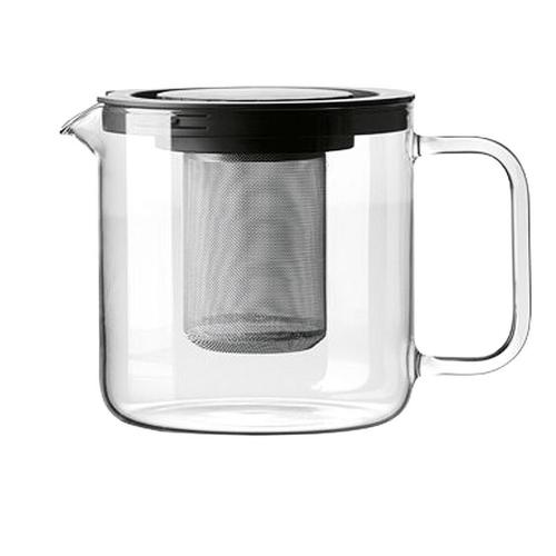 Teekanne mit Metallsieb und Kunststoffdeckel 1,3 l