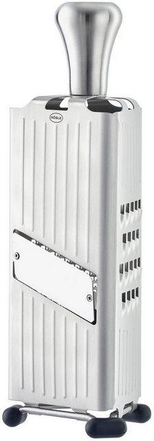 RÖSLE Multireibe, Edelstahl 18/10, (1-St), Multifunktionsreibe in Profiqualität zum universellen Einsatz, 3 Reibeflächen, mit Silikonstandfüßen, Edelstahl 18/10