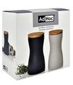 Set Pfeffer- und Salzmühle TWIN, Ceramic Mahlwerk CeraCut®, Kunststoff/Holz