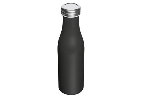 Thermo-Isolierflasche Edelstahl 500ml mattschwarz