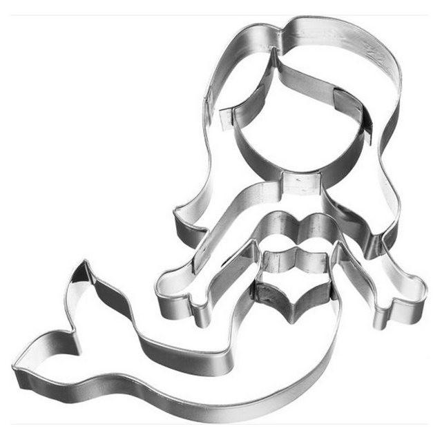 Birkmann Ausstechform »Meerjungfrau Schwimmend 9 cm«, Edelstahl