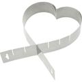 Herzbackform 5 cm hoch Edelstahl