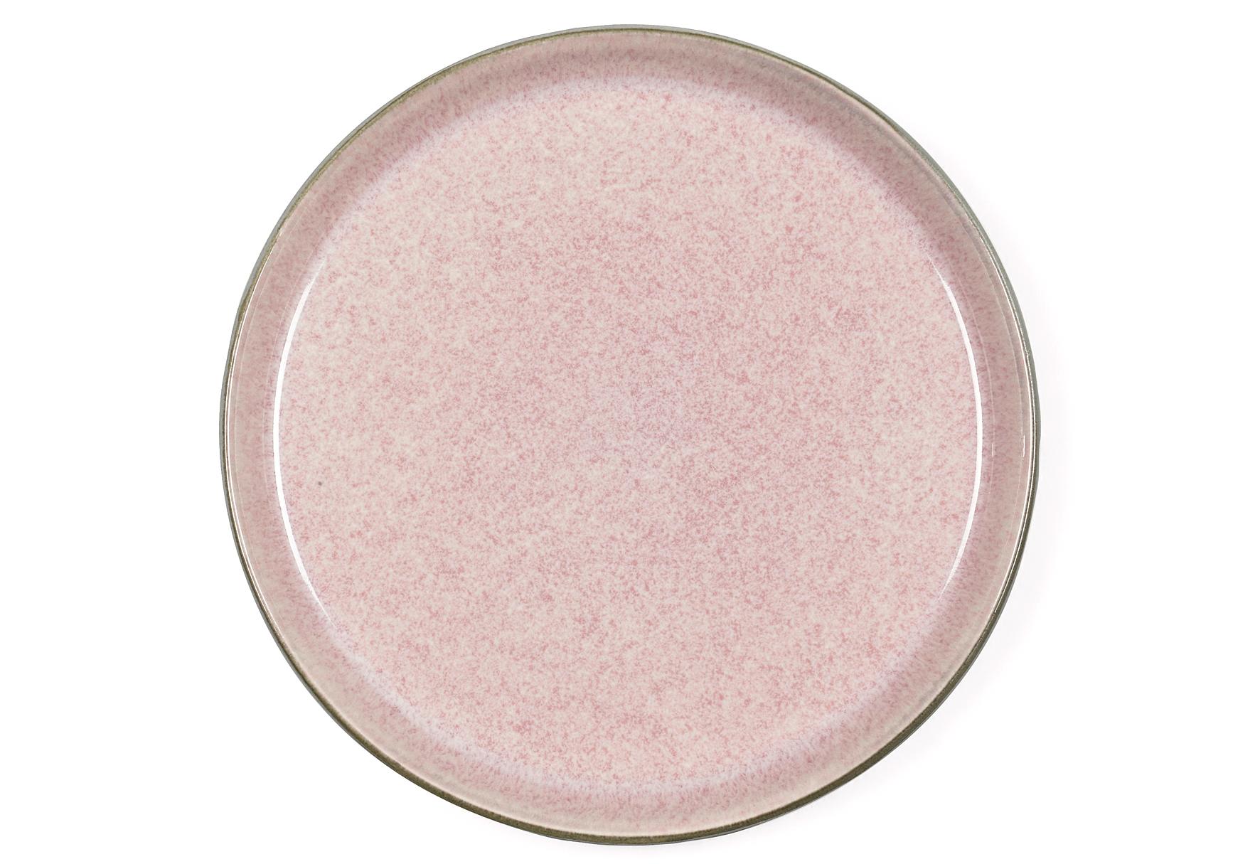 Frühstücksteller Bitz 21cm grau/rosa