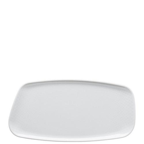 Rosenthal Servierplatte »Junto Weiß Platte 30 x 15 cm«, Porzellan, (1-tlg)