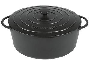 Küchenprofi Provence Bratentopf oval 35cm - schwarz
