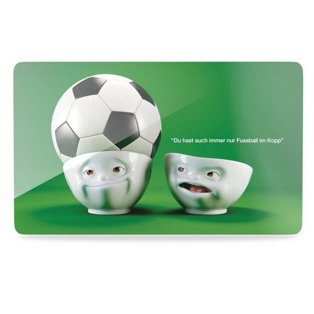 FIFTYEIGHT PRODUCTS Frühstücksbrett »TV Tassen Fußball im Kopp«, Melamin