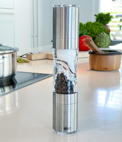 AdHoc Salz-/Pfeffermühle »Doppelmühle Duomill Pure Edelstahl 22 cm«