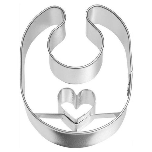 Birkmann Ausstechform »Babylätzchen 6 cm«, Edelstahl