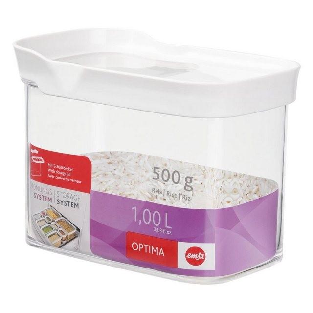 Emsa Vorratsdose »Optima Schüttdose mit Schiebedeckel 1 L«, Kunststoff, (1-tlg)