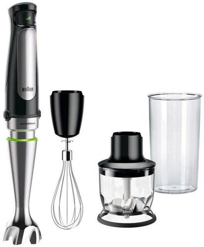 Braun Stabmixer MQ7025X Multi Quick 7, mit Schneebesen, 350ml Zerkleinerer, 600ml Mixbecher, 1000 W