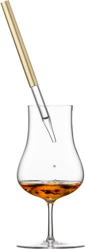 Whisky Pipette 999/2 gold im Geschenkkarton