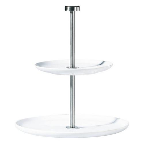 ASA SELECTION Etagere »à table 2-stufig Weiß«, Porzellan