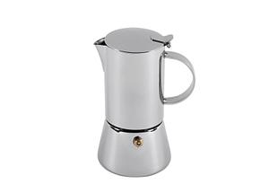 Espressokocher Aida 4 Tassen Edelstahl poliert 18,5cm Ø9,5cm