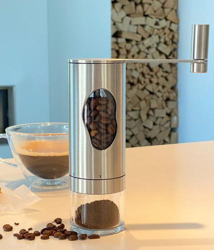 Kaffeemühle MRS. BEAN, Ceramic Mahlwerk CeraCutXL®, Edelstahl/Acryl/Kunststoff