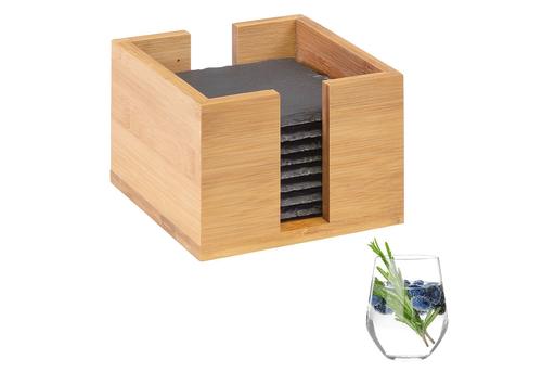 Naturschiefer-Untersetzer 8er Set