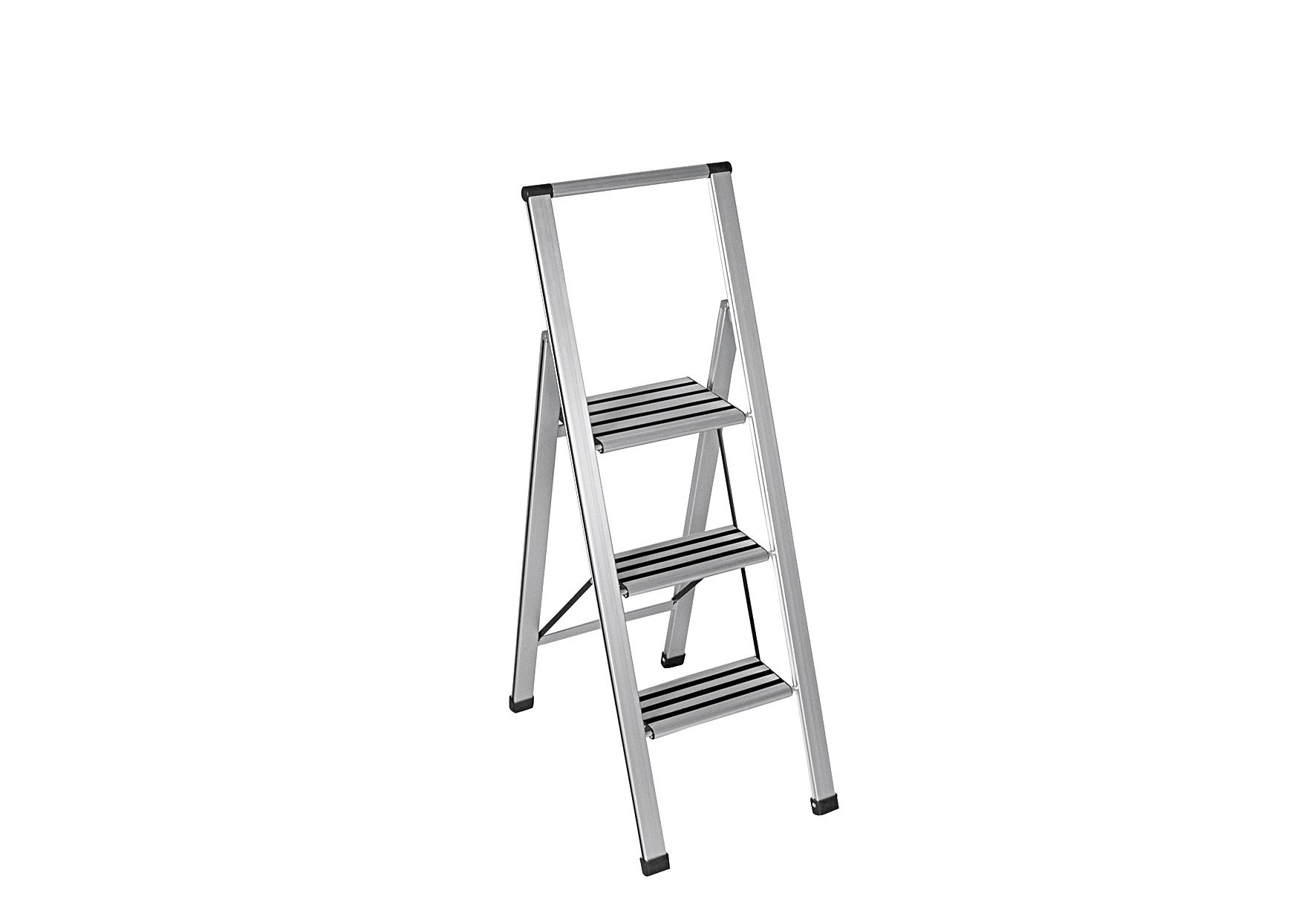 Klapptritt 3stufig Aluminium 127cm