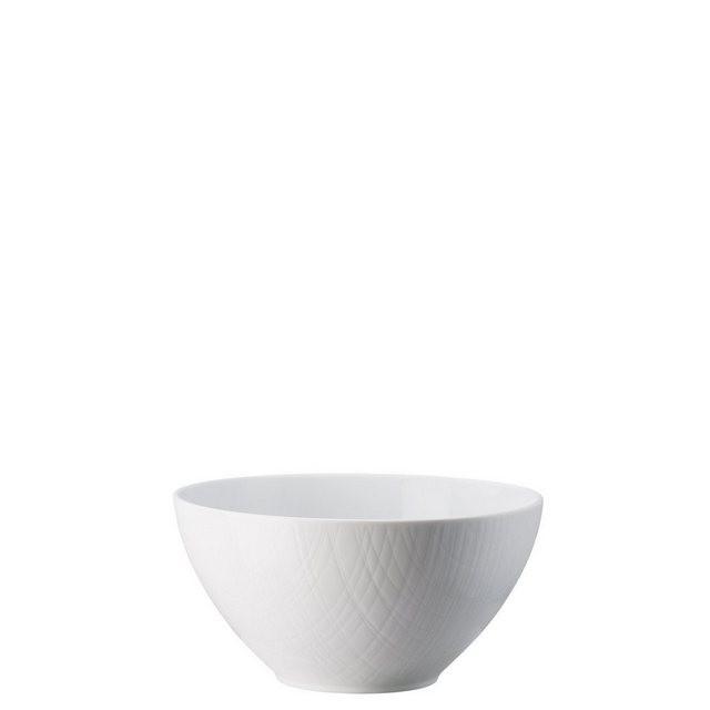 Rosenthal Servierschüssel »Mesh Weiß Schale hoch 18 cm«, Porzellan, (1-tlg)