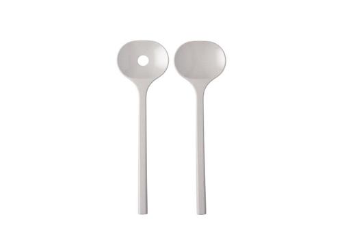 salatbesteck bloom 2-teilig - pebble white