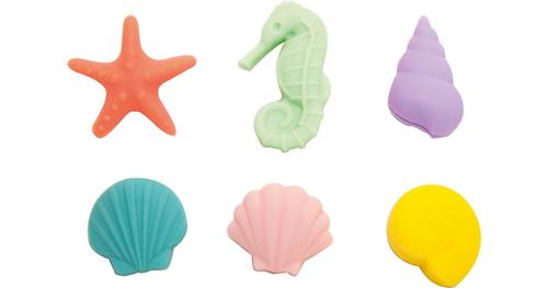 6-tlg. Glasmarker Set "Sea" bunt