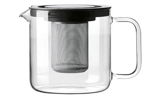 Teekanne mit Metallsieb und Kunststoffdeckel 1,3 l