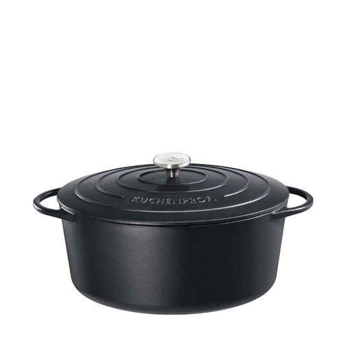 Küchenprofi Provence Bratentopf oval 31cm - schwarz