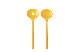 salatbesteck bloom 2-teilig - pebble yellow