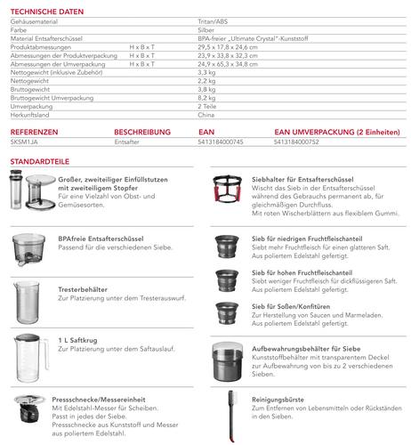 KitchenAid Entsafter für Küchenmaschine 5KSM1JA - Default Title