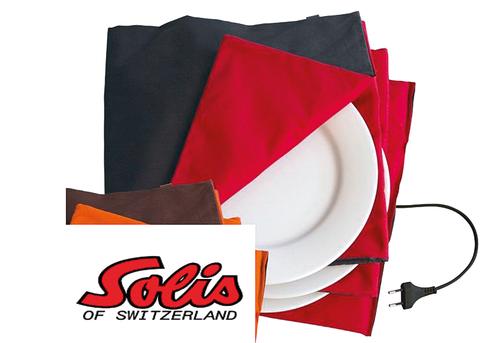 SOLIS OF SWITZERLAND Tellerwärmer Typ 852, King Size, schwarz/rot