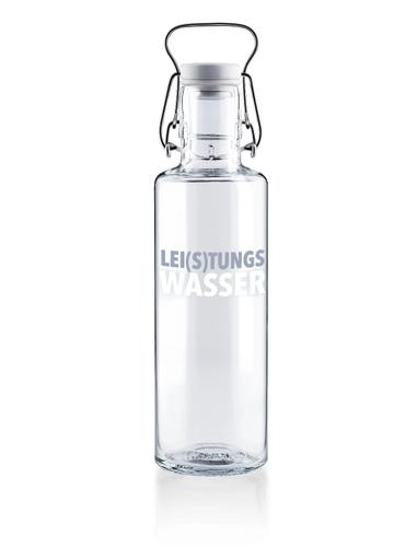 Soulbottle Trinkflasche aus Glas, 0,6 Liter - Leistungswasser