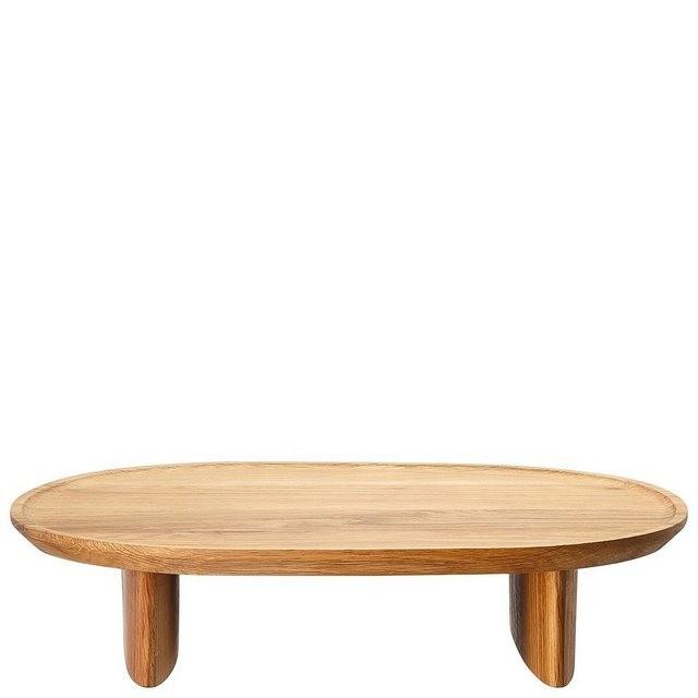 Rosenthal Tablett »Junto Holz Tablett auf Fuss 35 x 30 cm«, Holz, (1-tlg)
