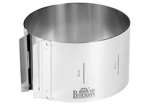 Tortenring, Easy Baking, 10cm, Federbandstahl, verstellbar bis 30, mit Skalierung