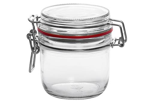 Drahtbügelglas Terrine rund