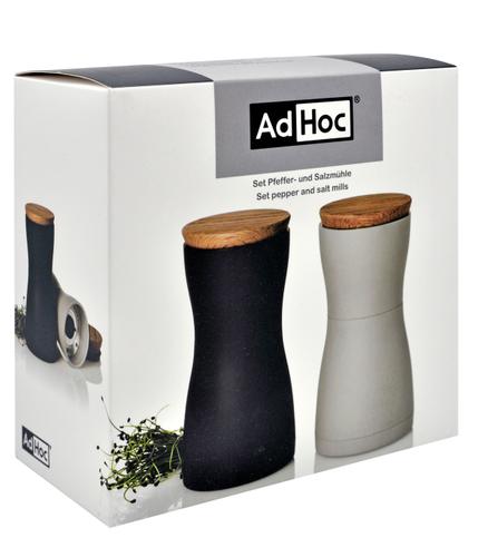 Set Pfeffer- und Salzmühle TWIN, Ceramic Mahlwerk CeraCut®, Kunststoff/Holz