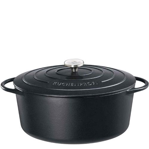 Küchenprofi Provence Bratentopf oval 35cm - schwarz