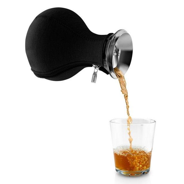 Eva Solo Teekanne »Teezubereiter Glas/Edelstahl/Neopren Schwarz 1 L«, 1 l