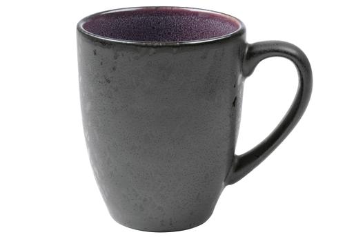 Kaffeebecher Bitz 300ml schwarz/lila