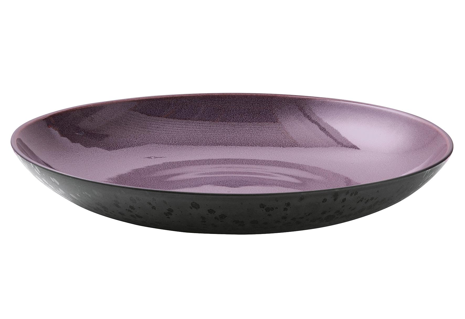 Servierplatte Biz Ø40cm schwarz/lila