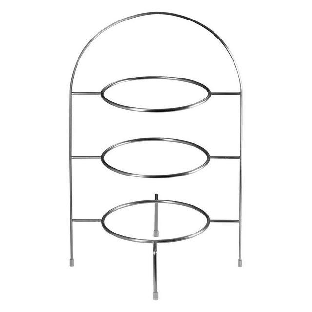 ASA SELECTION Etagere »à table Etagere Gestell 3stufig Ø 27cm«, Edelstahl
