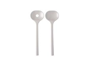 salatbesteck bloom 2-teilig - pebble white