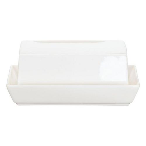 ASA SELECTION Butterdose »à table Fine Bone China Warmes Weiß B 12.8 cm«, Porzellan, (1-tlg)