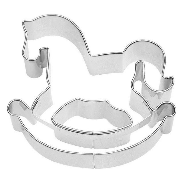 Birkmann Ausstechform »AES Schaukelpferd 7 cm«, Edelstahl