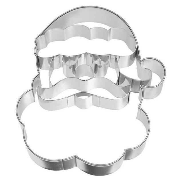 Birkmann Ausstechform »Weihnachtsmann-Gesicht 10.4 cm«, Edelstahl
