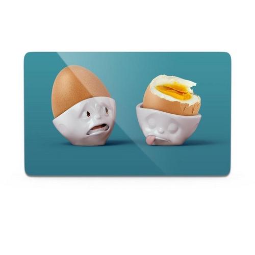 FIFTYEIGHT PRODUCTS Frühstücksbrett »TV Tassen Halb so schlimm«, Melamin
