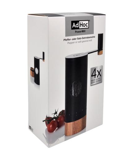 AdHoc Salz-/Pfeffermühle »PowerMill CeraCutXL 20 cm Roteichenholz MP53«