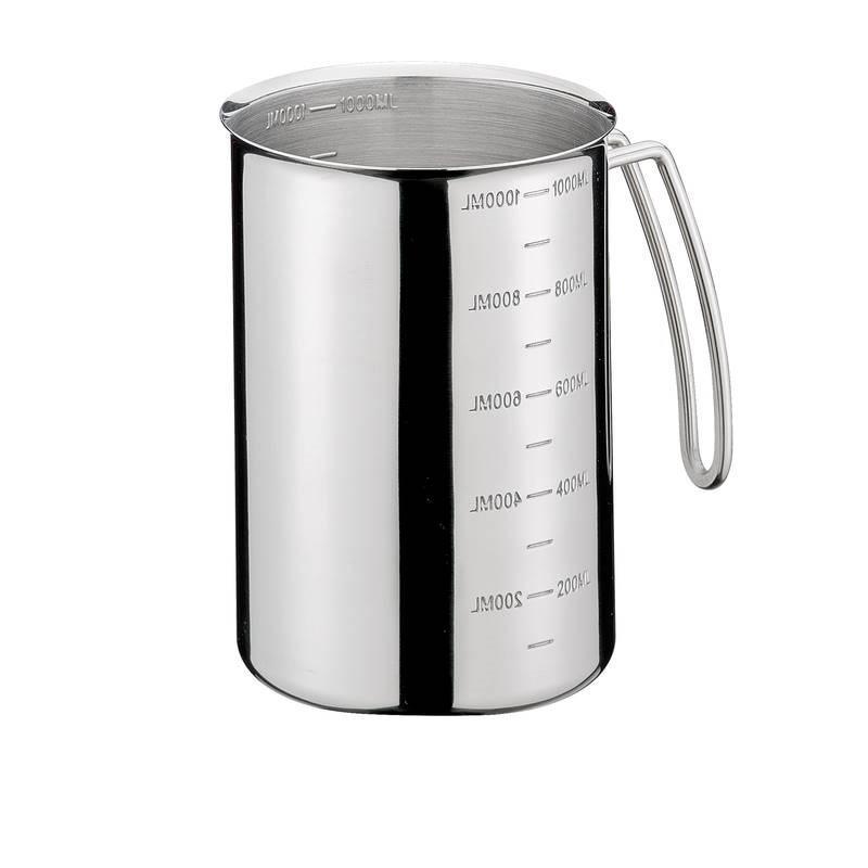 Küchenprofi Messbecher aus Edelstahl - 1 Liter