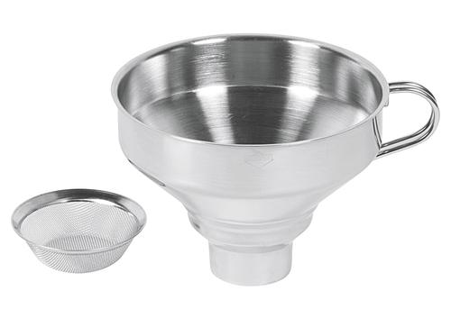 Trichter Edelstahl mit Sieb 9cm Ø13cm