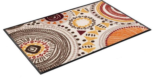 Fußmatte »Boho Style«, wash+dry by Kleen-Tex, rechteckig, Höhe 7 mm, Schmutzfangmatte, In- und Outdoor geeignet, waschbar